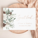Search for winter wedding guest books Evergreen