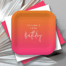 Search for hot pink and orange plates Colourful