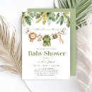 Search for wild animal baby shower invitations A little wild one