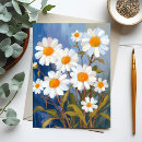 Recherche de marguerites blanches cartes postales Aquarelle