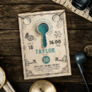 Search for spy birthday invitations Escape room
