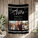 Search for sister blankets Black and white