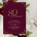 Search for burgundy and gold birthday invitations Modern