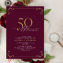 Search for burgundy and gold birthday invitations Elegant