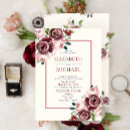 Search for burgundy rose wedding invitations Vintage