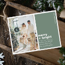 Search for bright green postcards Merry and bright