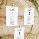 Search for table assignment posters Black and white