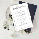 Search for navy blue border invitations Classic