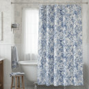 Search for toile shower curtains Blue flowers