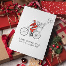 Search for cycling christmas cards Santa