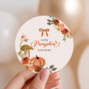 Search for little pumpkin baby shower stickers Script