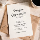 Search for surprise engagement party invitations Black and white
