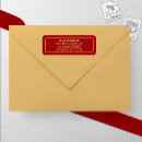 Search for burgundy and gold return address labels Traditional