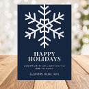 Search for blue snowflake business holiday cards Corporate