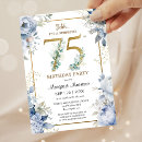 Search for blue 75th birthday invitations 75 and fabulous