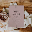 Search for blush pink and black invitations Vintage