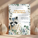 Search for raccoon birthday invitations Girl woodland birthday