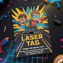 Search for laser tag invitations Black