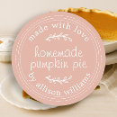 Search for homemade pink stickers Made with love