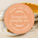 Search for pumpkin pie stickers Made with love