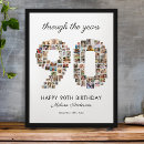 Search for 90th birthday posters Photo collage