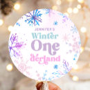 Search for winter time stickers Girl 1st birthday
