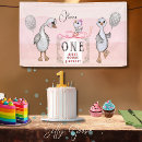 Search for 1st birthday banners Pink bow