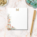 Search for flower monogram notepads For kids