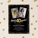 Search for balloons 40th birthday invitations Cheers to 40 years