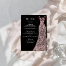 Search for black and gold menus Dinner