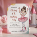 Search for ballerina party invitations Pastel