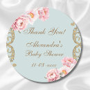 Search for baby shower floral stickers Pink