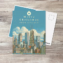 Search for chicago skyline christmas cards Modern