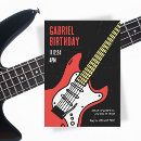 Recherche de guitare anniversaire invitations Noir