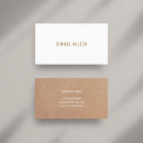 Search for simple plain white business cards Consultant