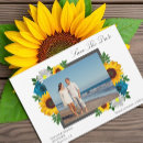 Search for sunflower wedding save the dates Fall
