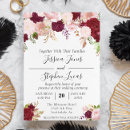 Search for romantic floral invitations Burgundy