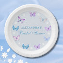 Search for purple butterfly plates Bridal shower
