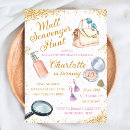 Search for scavenger hunt birthday invitations Girl