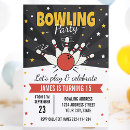 Search for adult bowling party invitations Boy