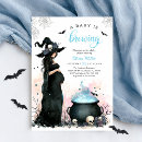 Search for witch baby shower invitations Blue