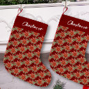 Search for poinsettia christmas stockings Classic