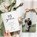 Search for 25 years wedding anniversary invitations Minimalist