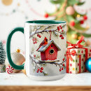 Search for pine branch mugs Red