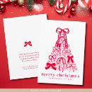 Search for pink ribbon christmas cards Modern