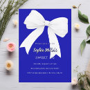 Search for royal blue sweet 16 invitations Bow