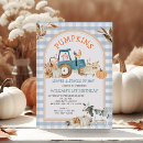 Search for fall farm birthday invitations Our little pumpkin
