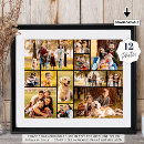 Recherche de douze posters Collage photo