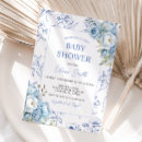Search for vintage floral baby shower invitations Chinoiserie