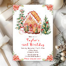 Search for gingerbread house birthday invitations Watercolor